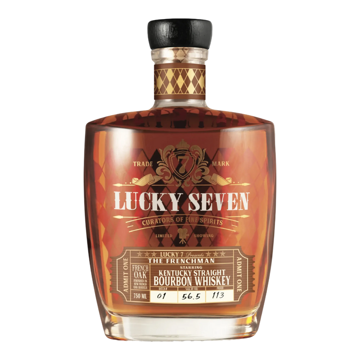 Lucky Seven The Frenchman Straight Bourbon Whiskey Finished in New French Oak Barrels