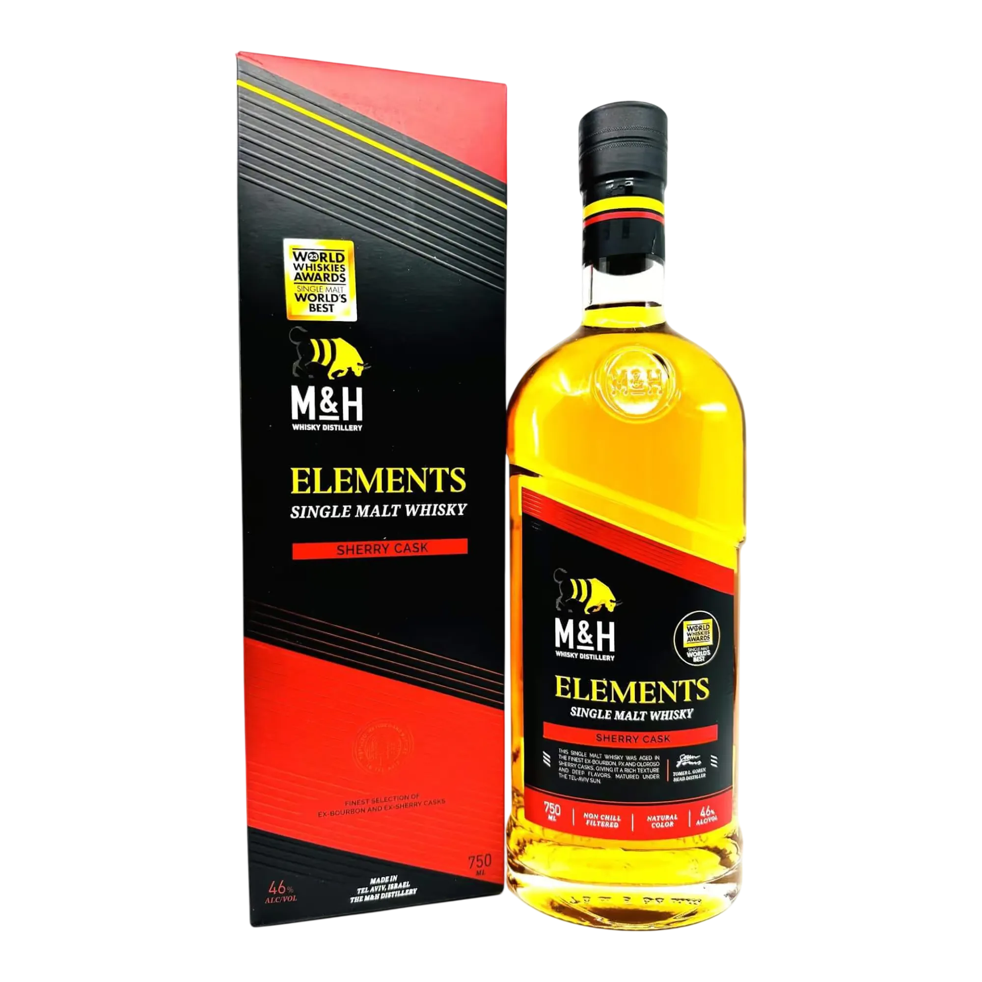 M&H Elements Sherry Cask Israeli Single Malt Whisky