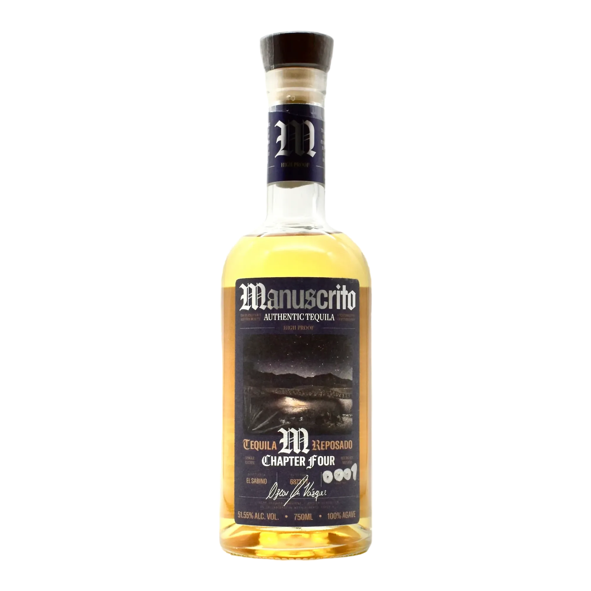 Manuscrito Chapter 4 High Proof Reposado Tequila