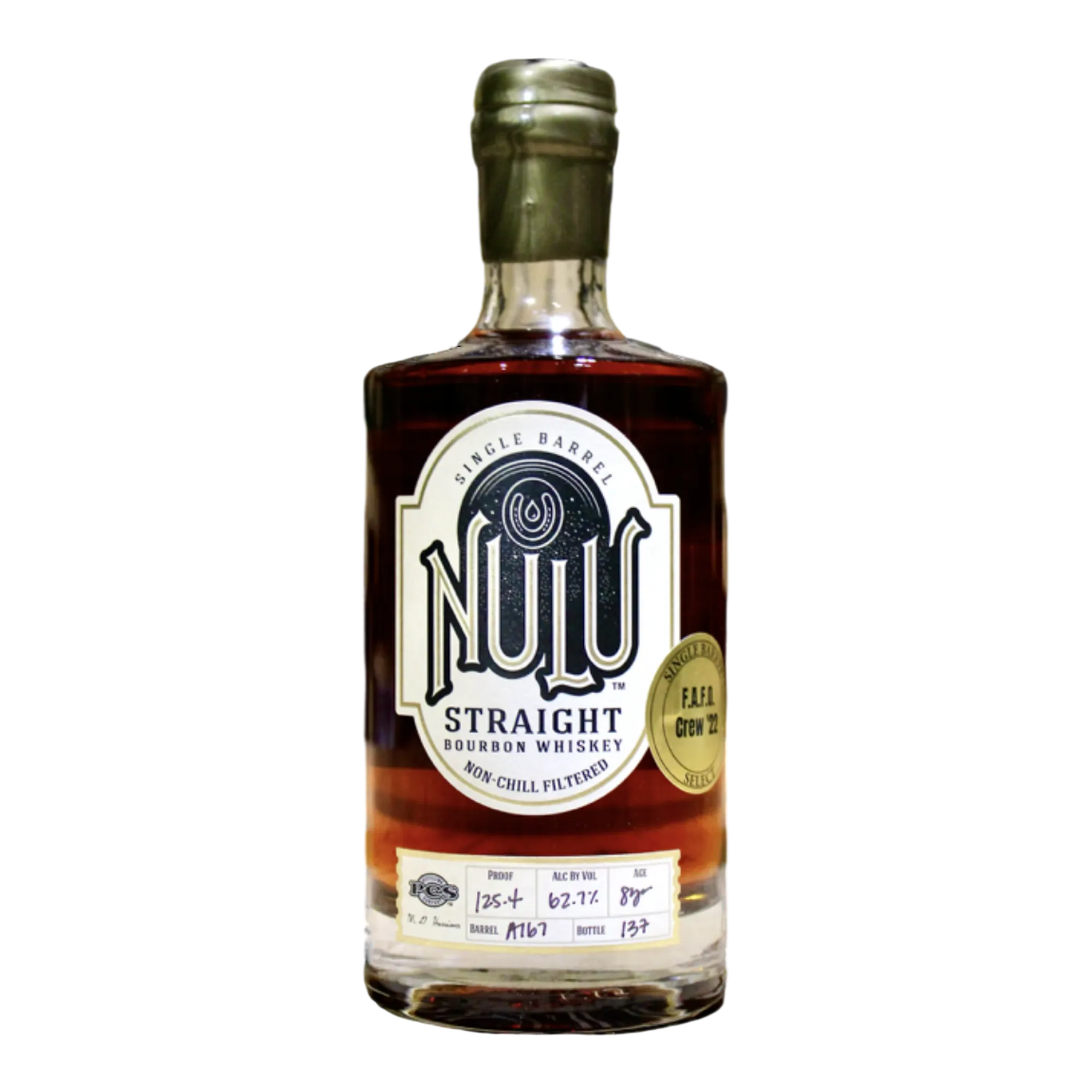 NULU Single Barrel Bourbon Whiskey