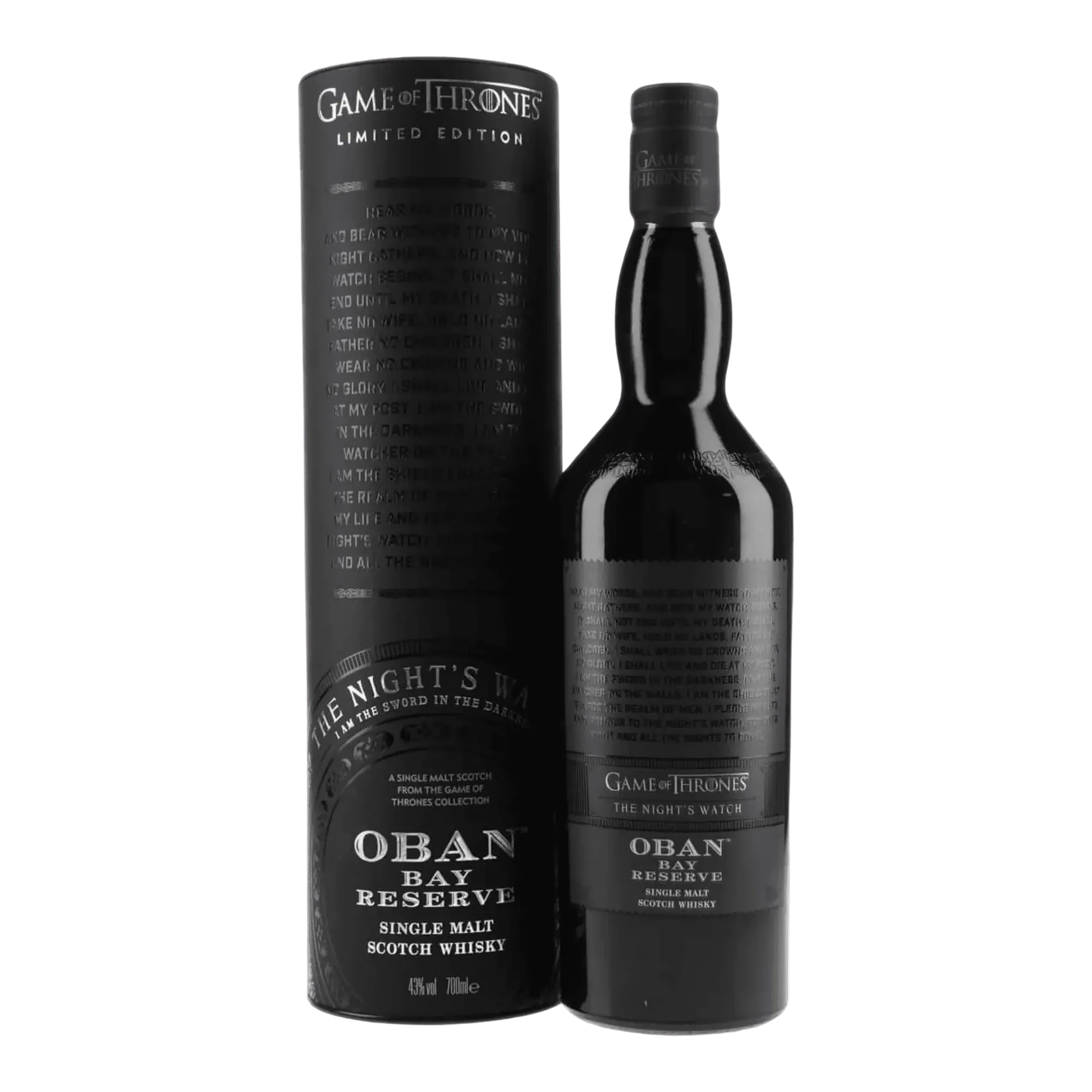 Oban Bay Reserve Game of Thrones The Night’s Watch Limited Edition Highland Single Malt Scotch Whisky