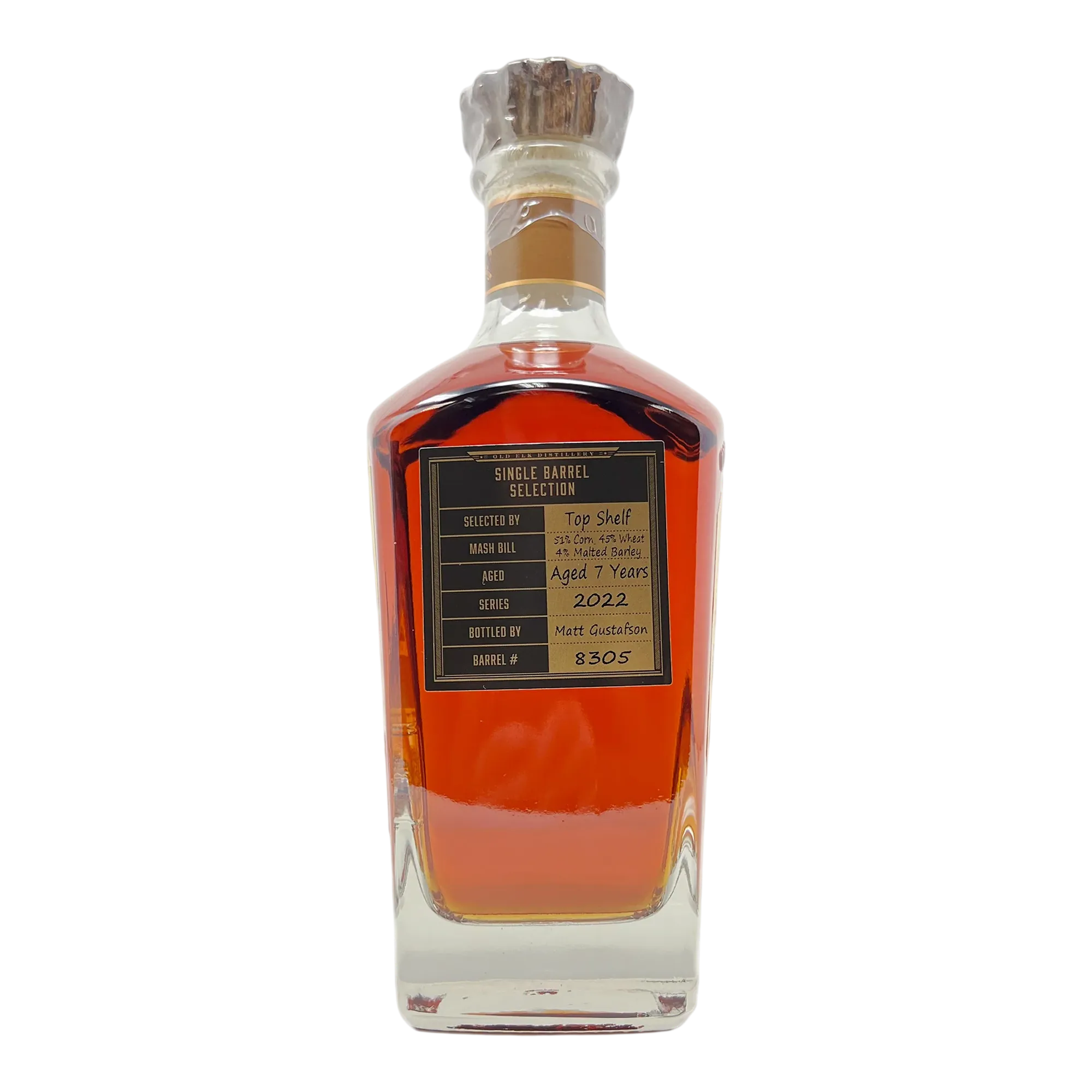 Old Elk Collaboration Wheated Bourbon Whiskey