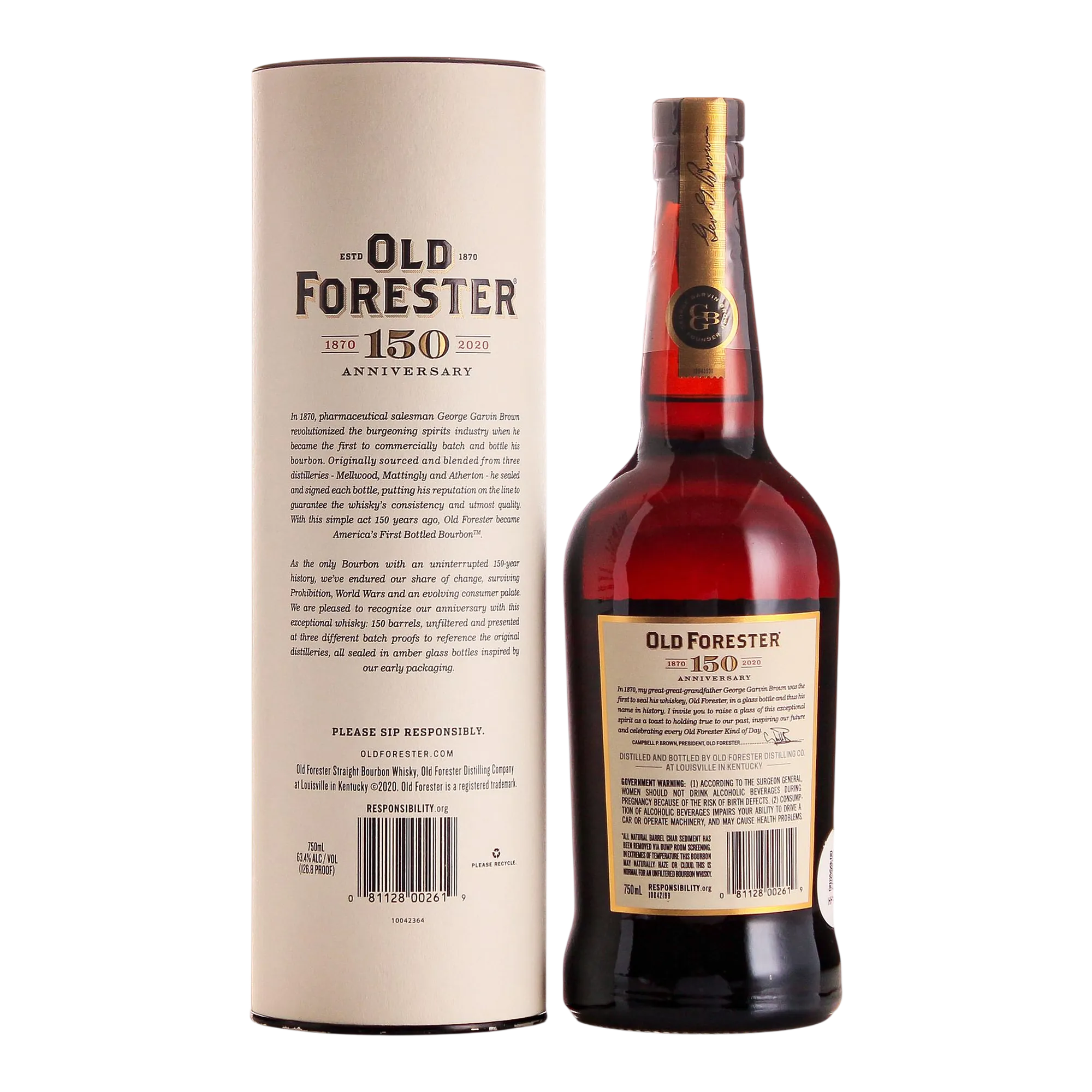 Old Forester 150th Anniversary Batch Proof Kentucky Straight Bourbon Whiskey
