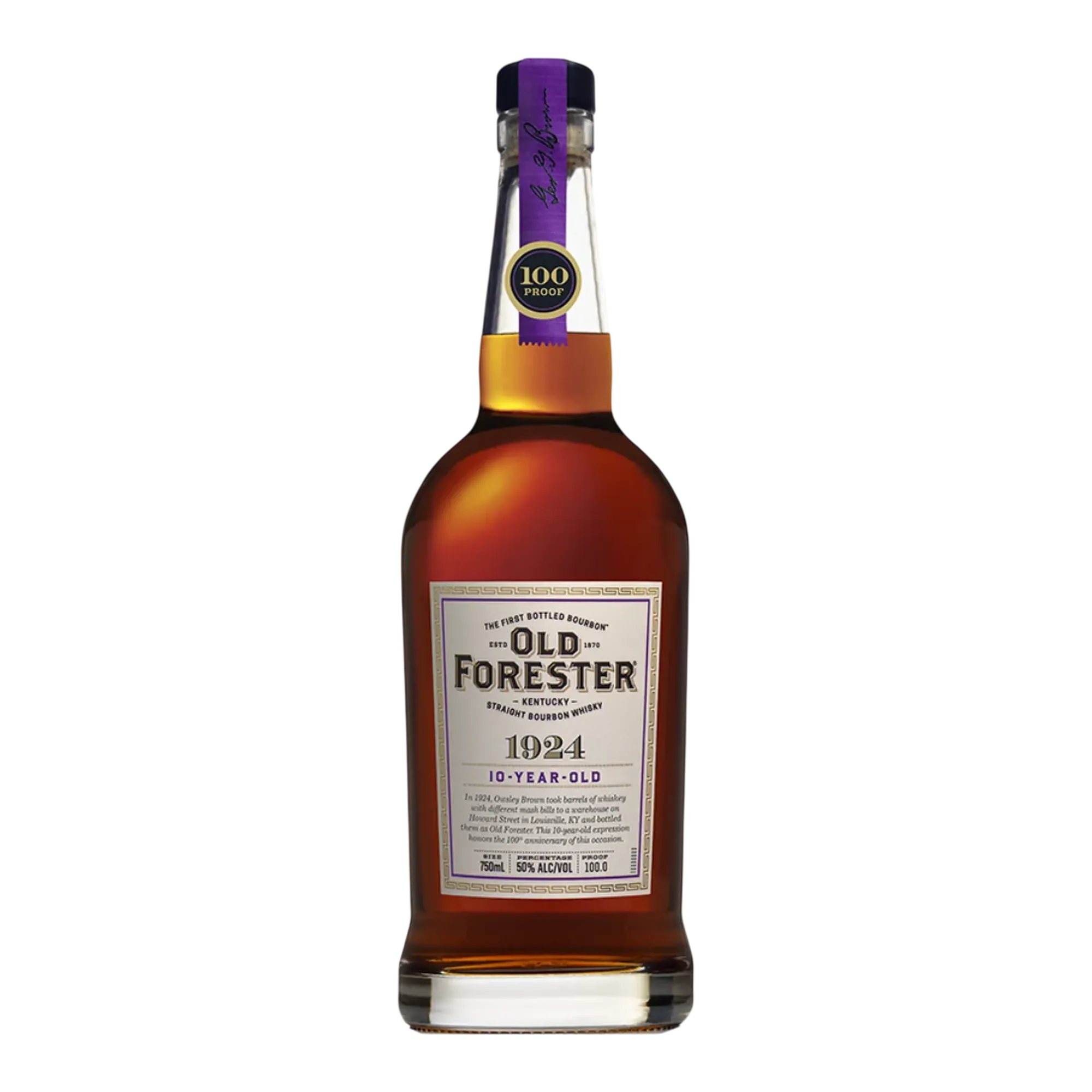 Old Forester 1924 10 Year Old Bottled-in-Bond Kentucky Straight Bourbon Whiskey