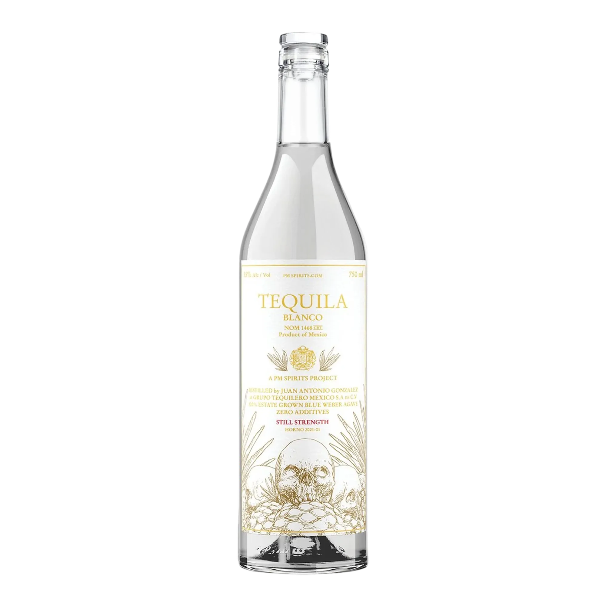 PM Spirits Project Single Oven Still Strength Blanco Tequila 110 Proof