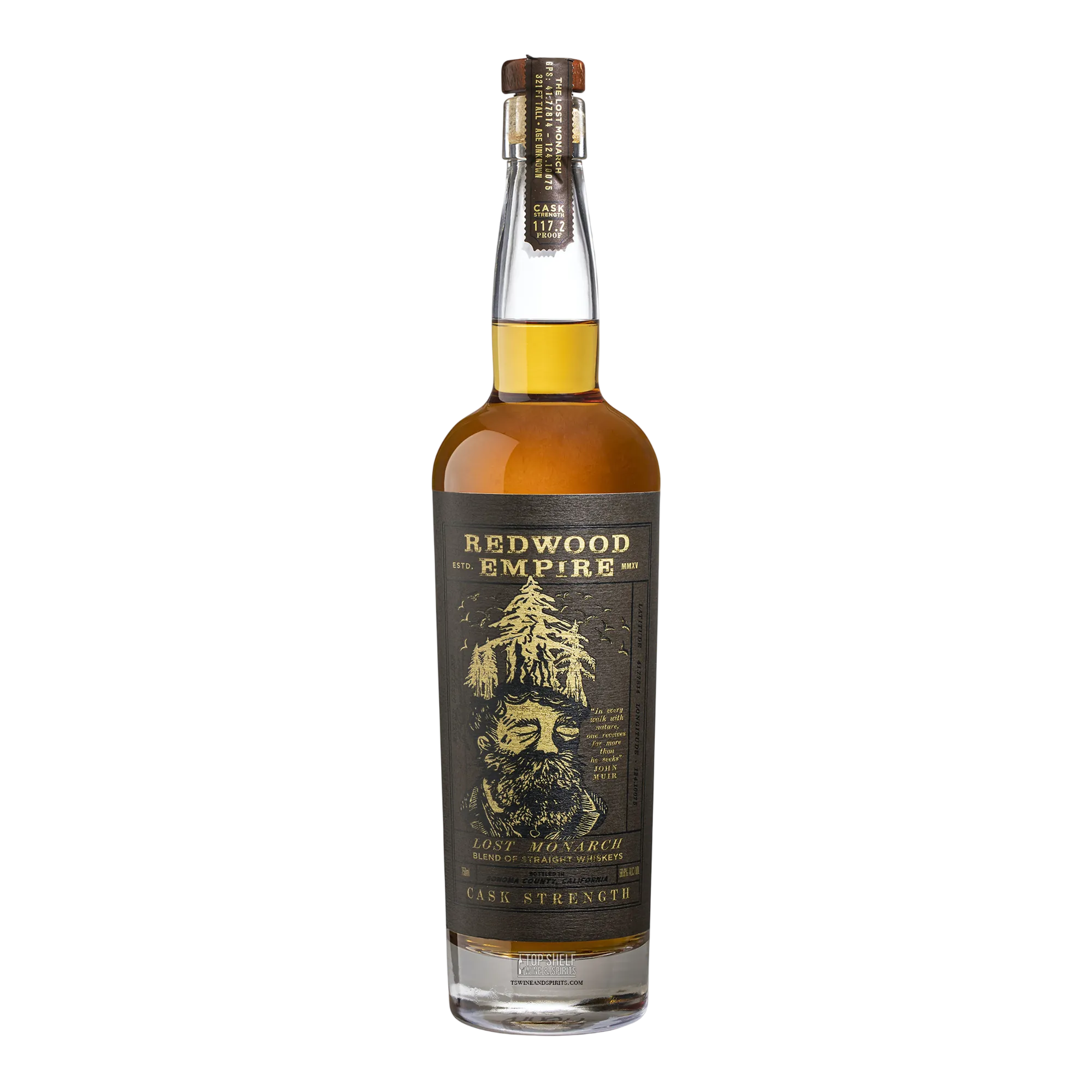 Redwood Empire Lost Monarch Cask Strength Blend of Straight Whiskeys