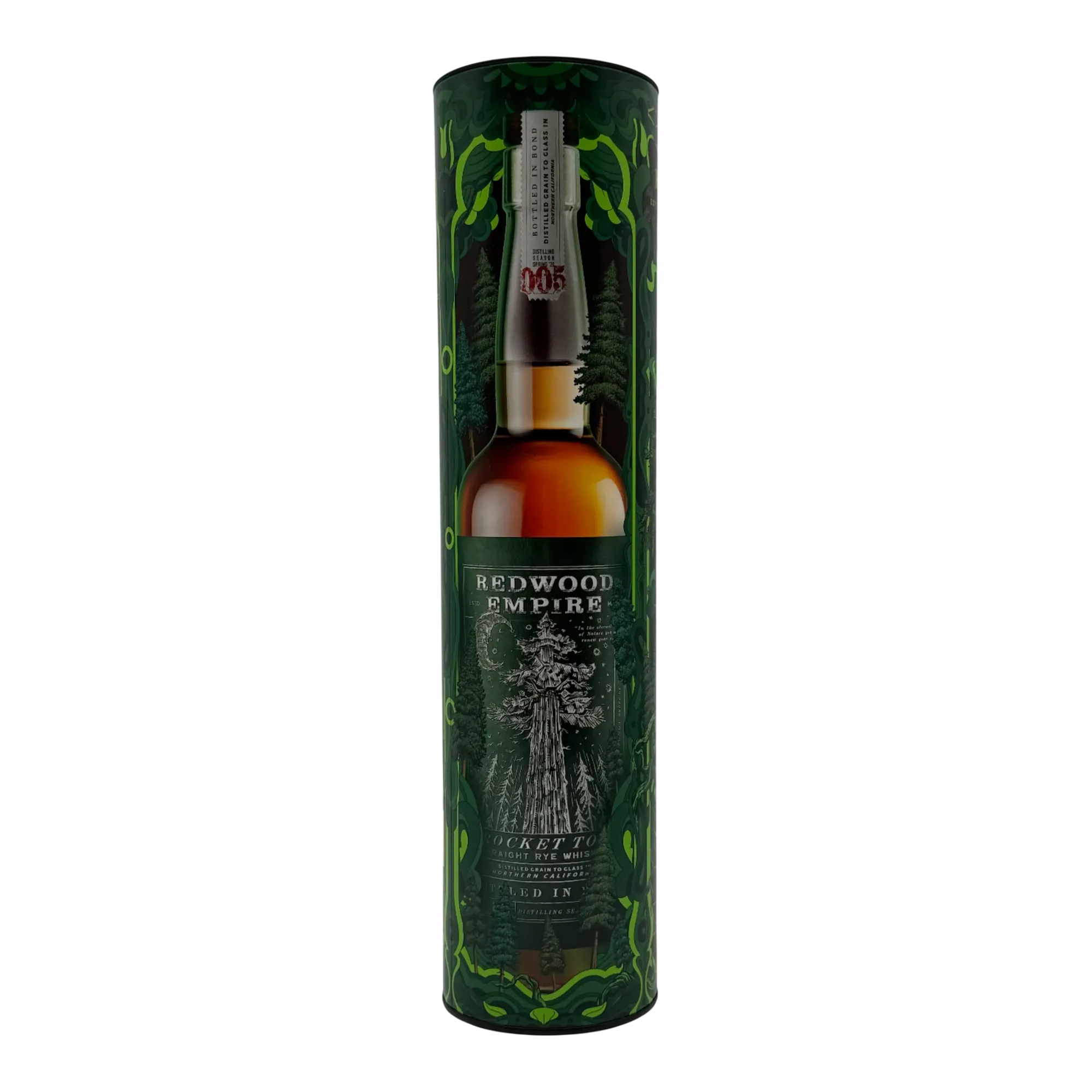 Redwood Empire Rocket Top Bottled-in-Bond Straight Rye Whiskey