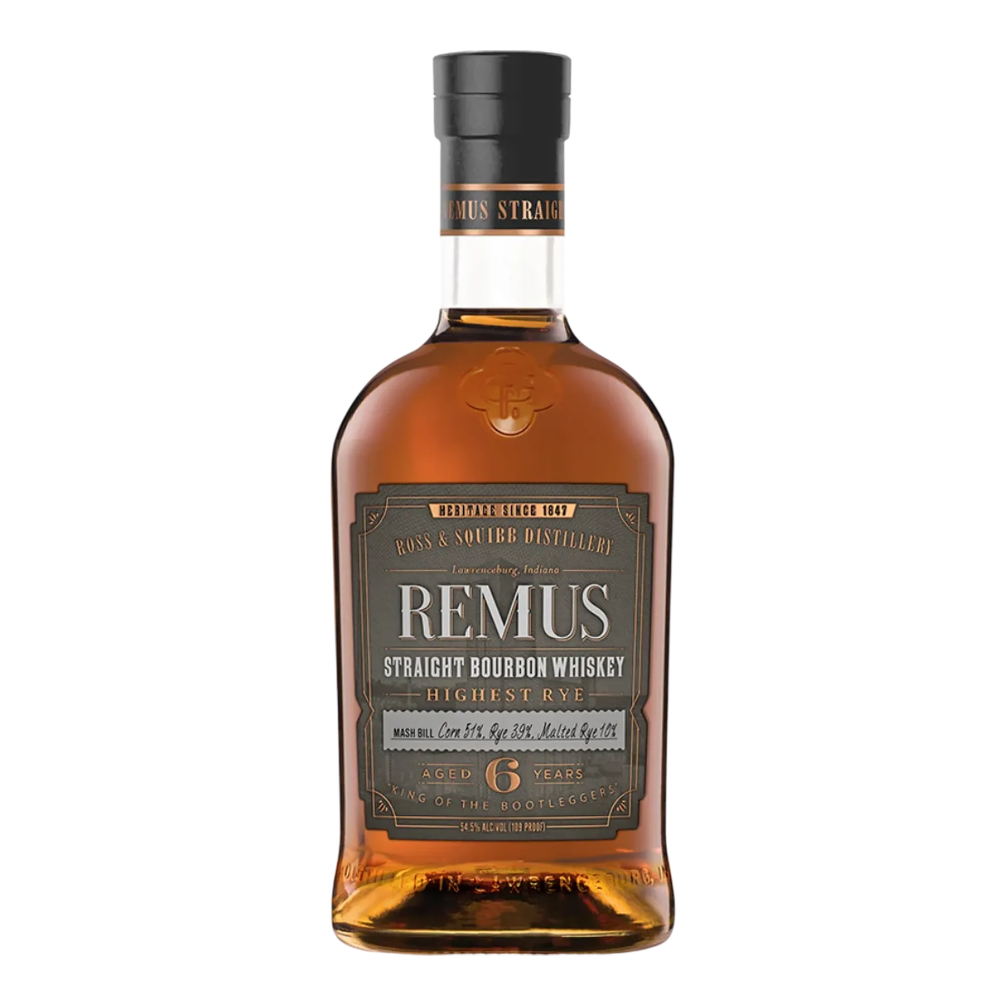 Remus Highest Rye 6 Year Old Straight Bourbon Whiskey