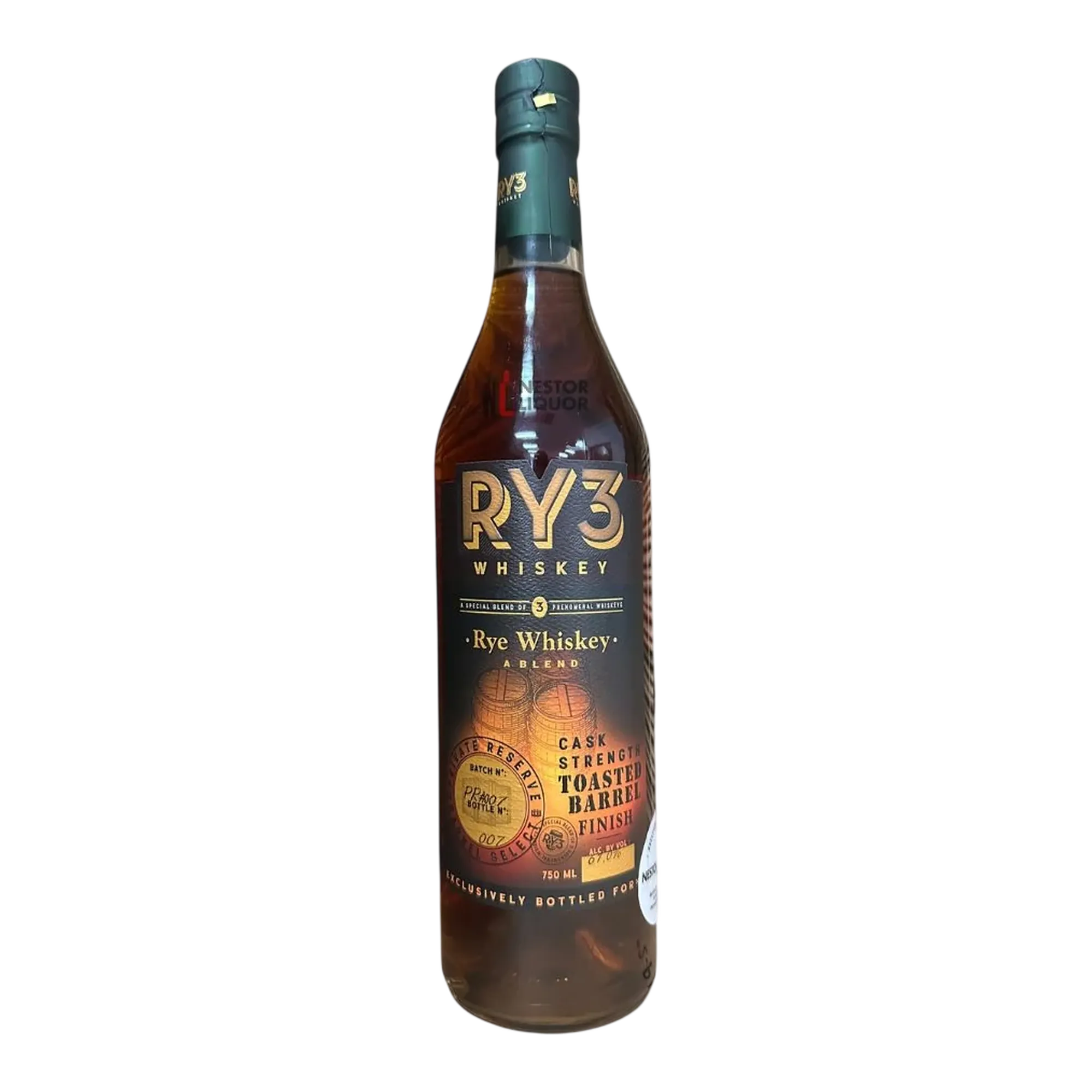 RY3 Rum Cask Finish Cask Strength Rye Whiskey