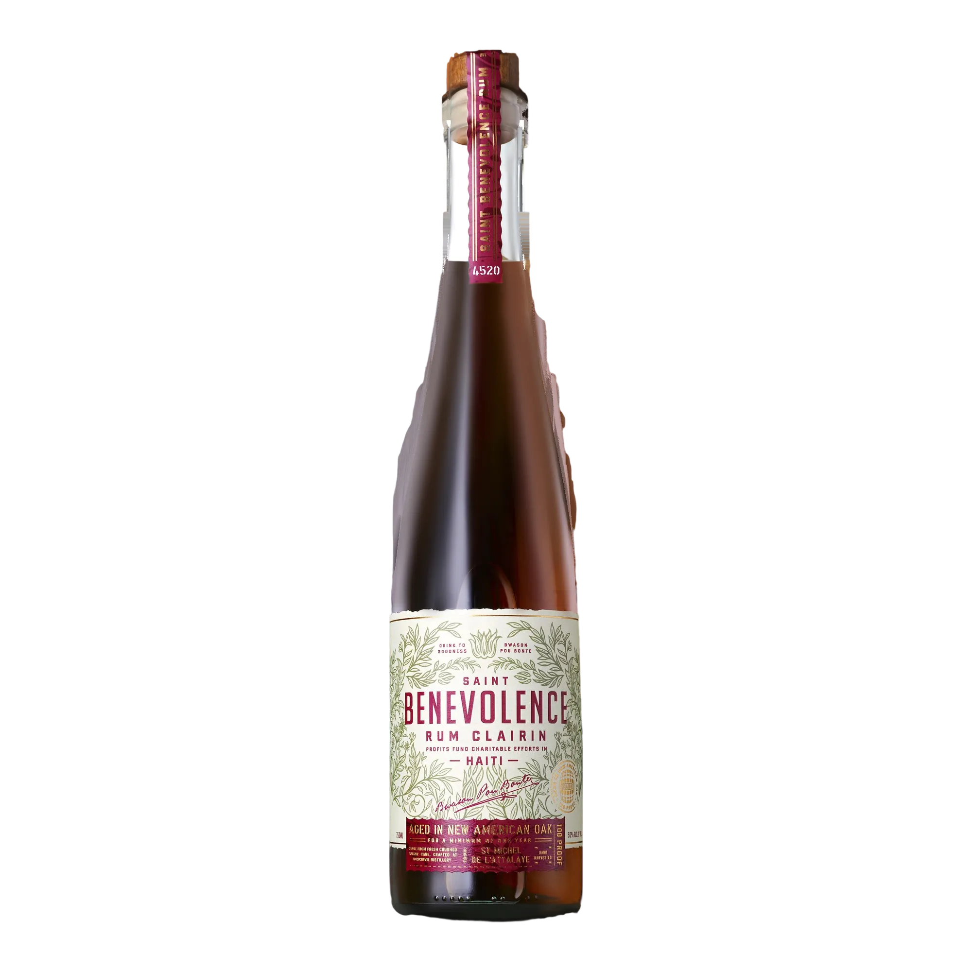 Saint Benevolence Rum Clairin