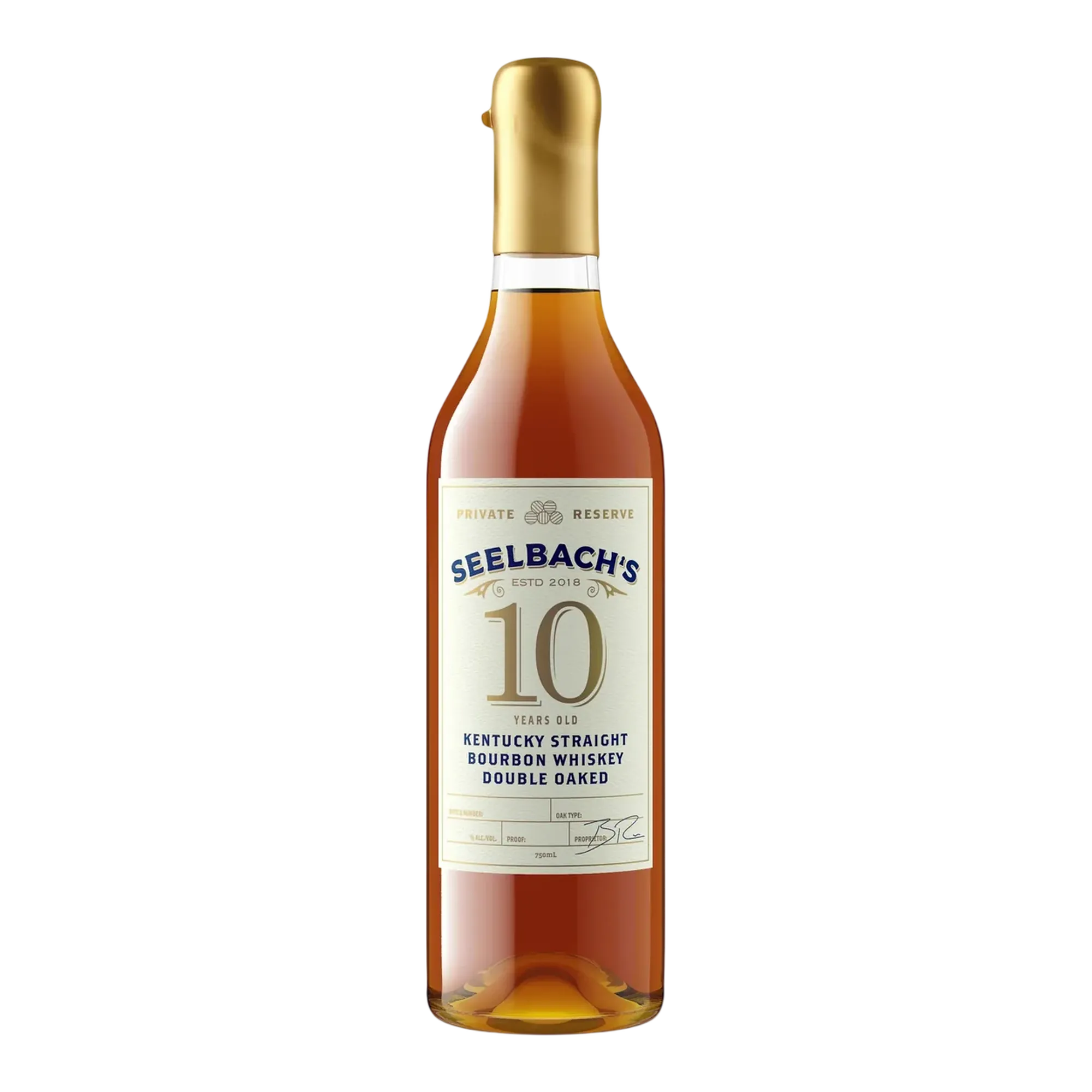 Seelbach’s Private Reserve 10 Year Old Double Oaked Kentucky Straight Bourbon Whiskey 130.2 Proof