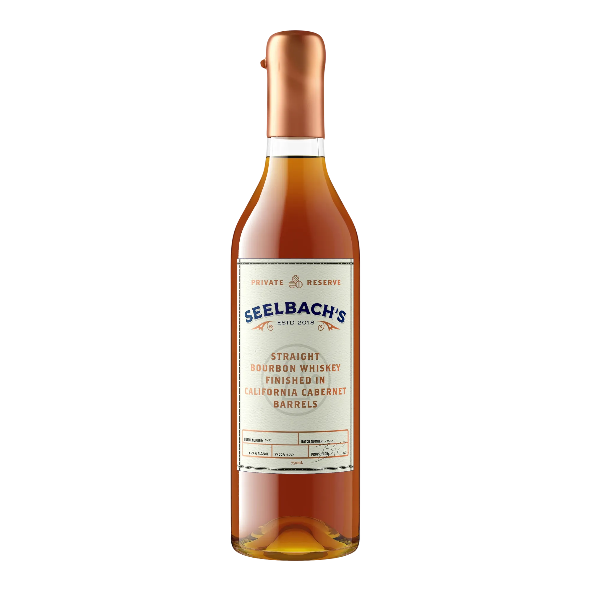 Seelbach’s Private Reserve California Cabernet Finished Bourbon Whiskey