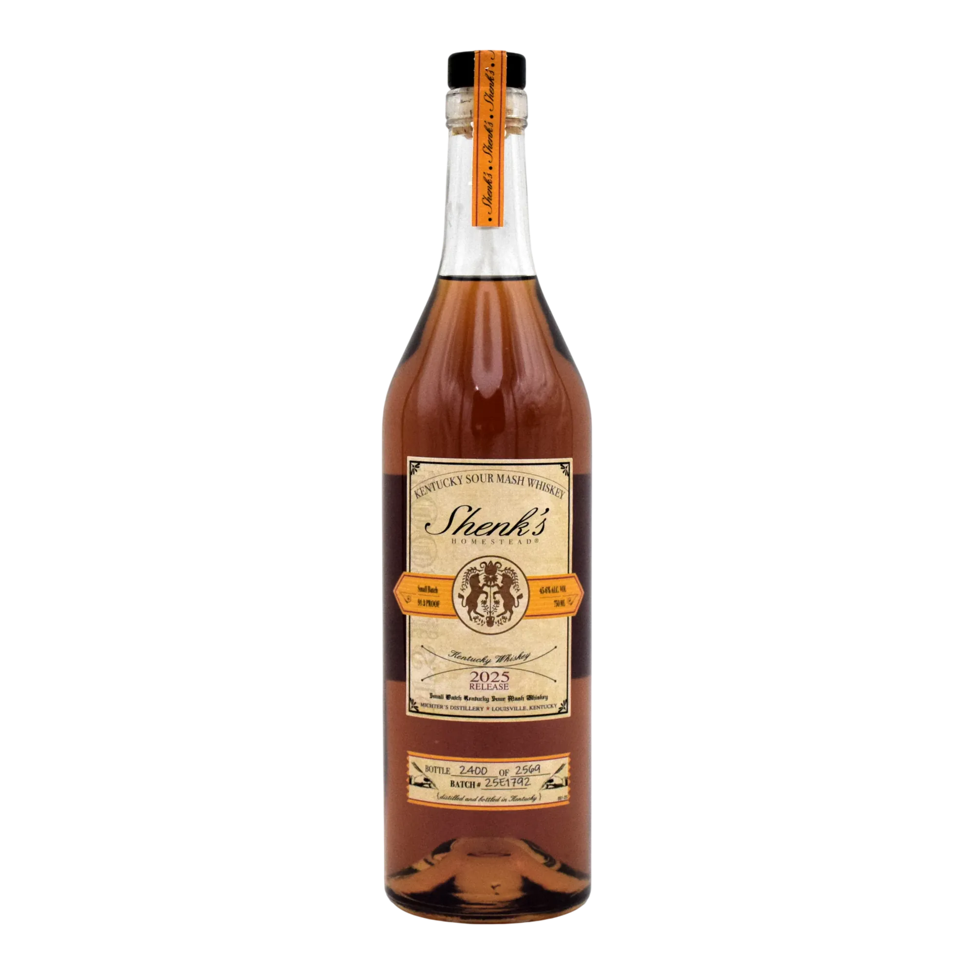 Shenk’s Homestead Sour Mash Whiskey 2025 Release