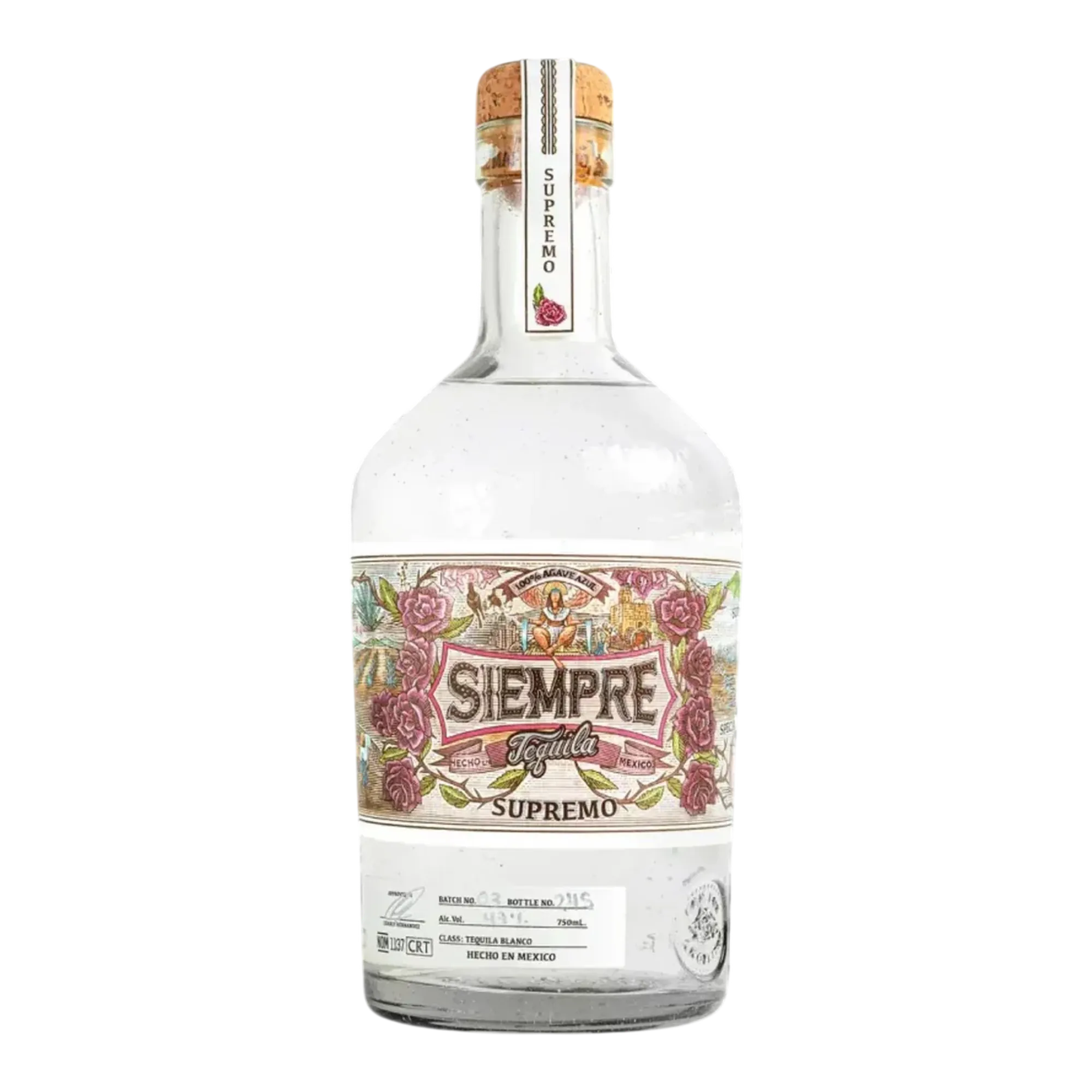 Siempre Supremo Blanco High Proof Special Cut Tequila 110 Proof