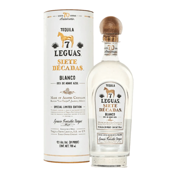 Siete Leguas Siete Décadas Blanco Tequila