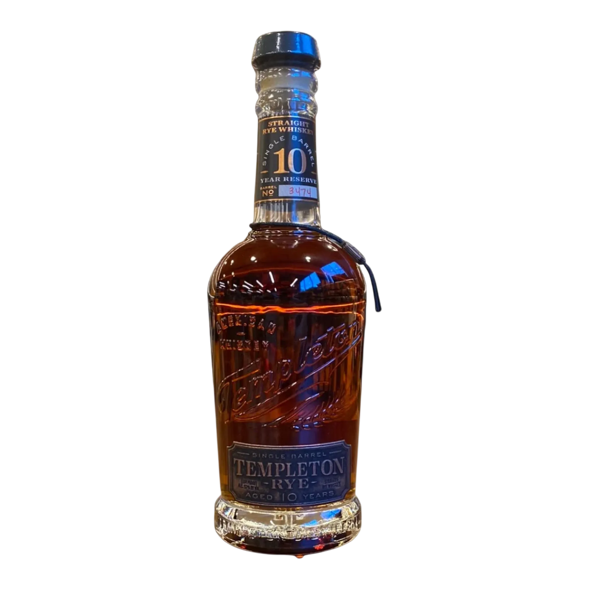 Templeton 10 Year Old Single Barrel Rye Whiskey