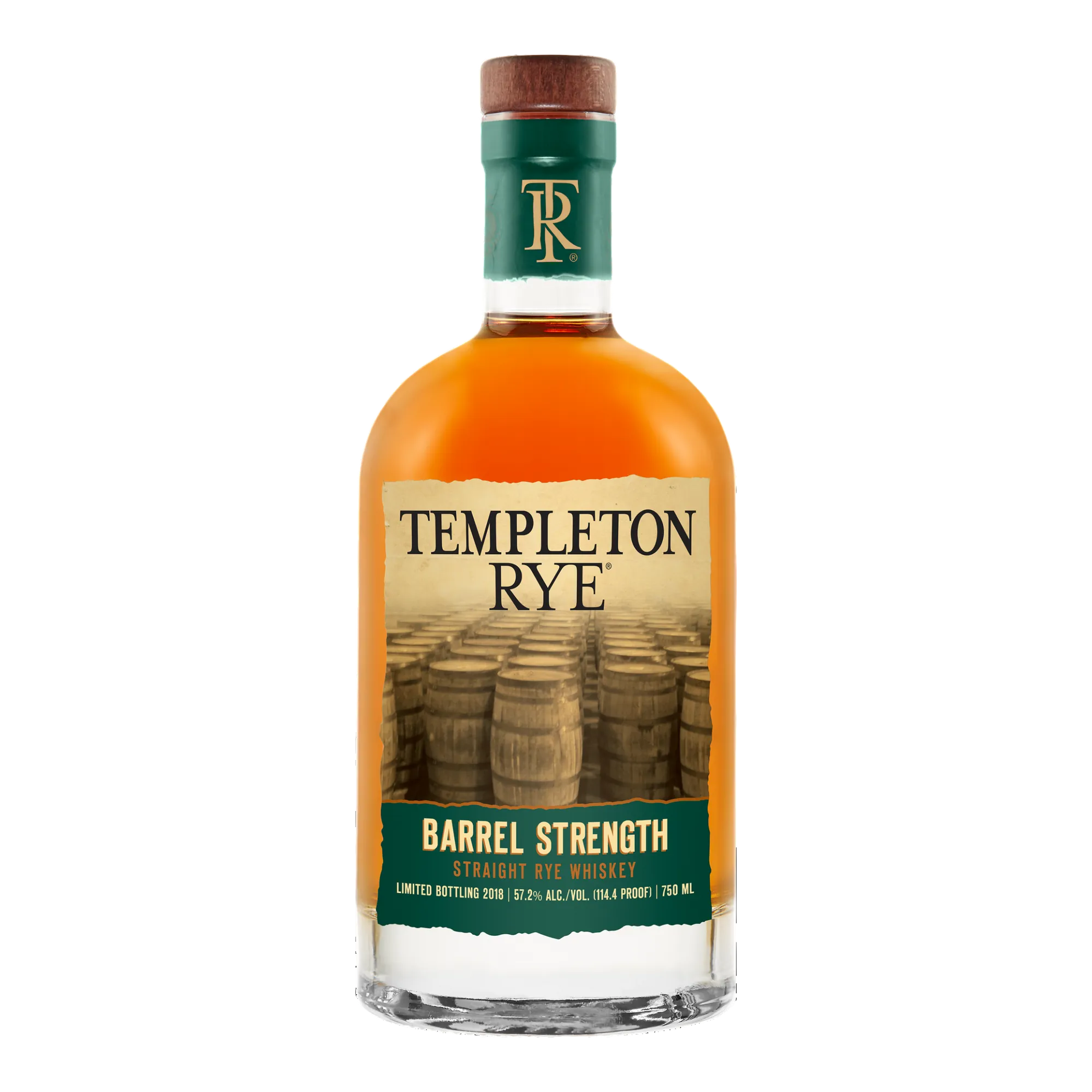 Templeton Barrel Strength Straight Rye Whiskey