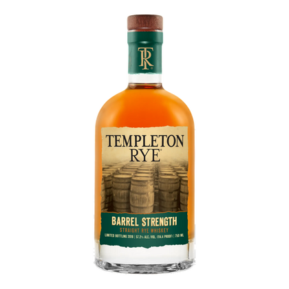 Templeton Barrel Strength Straight Rye Whiskey
