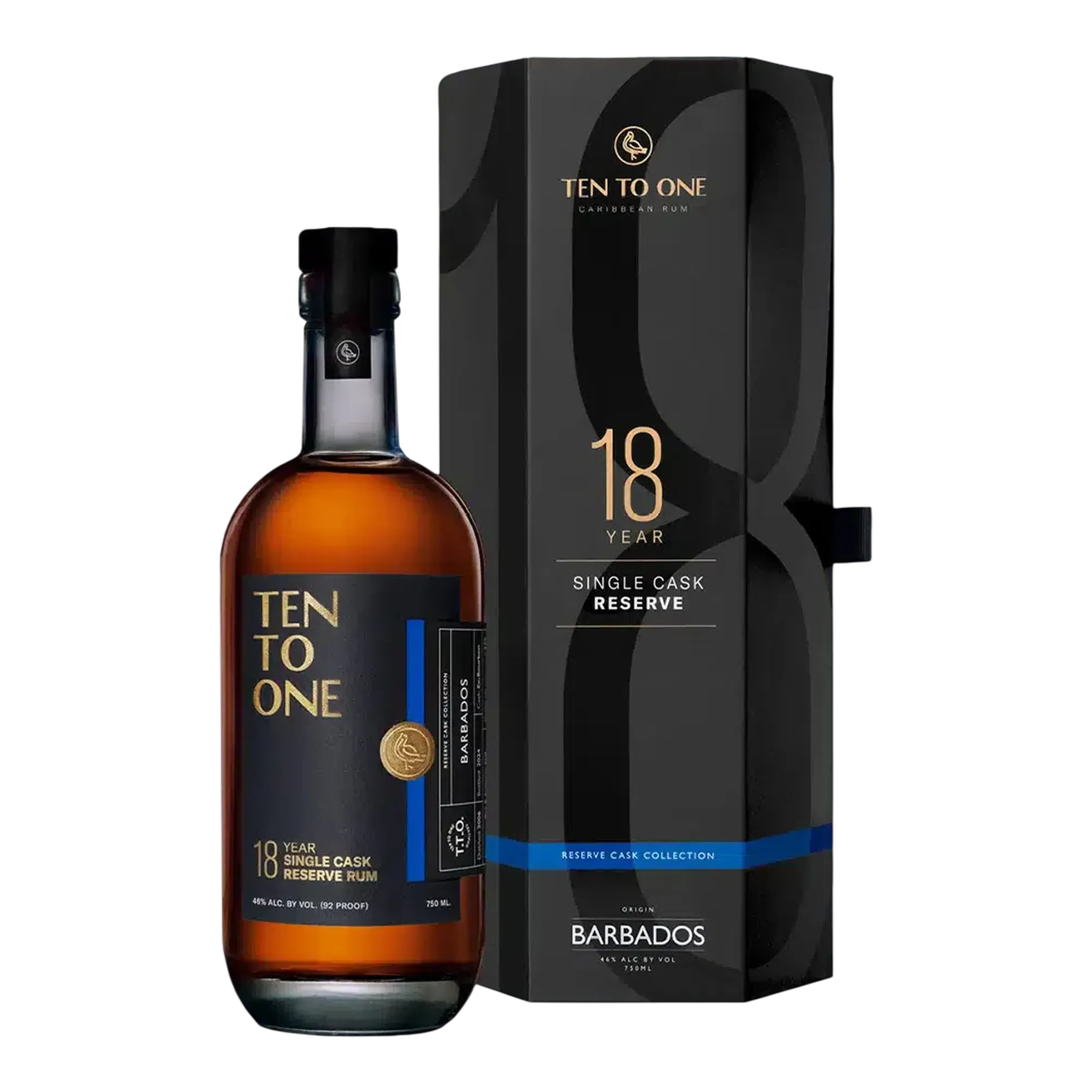 Ten To One 18 Year Old Reserve Trinidad Single Cask Rum