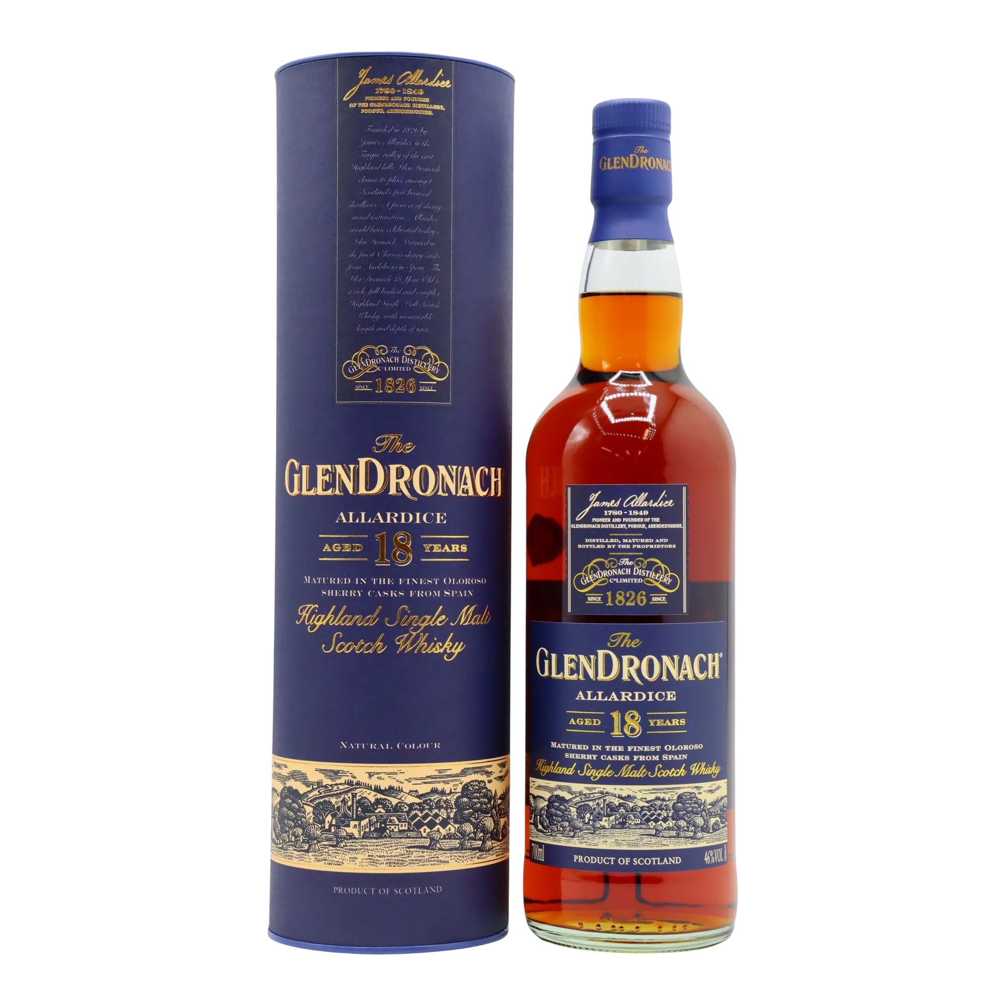 The GlenDronach Allardice 18 Year Old Highland Single Malt Scotch Whisky