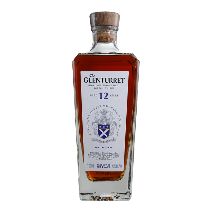 The Glenturret 12 Year Old Highland Single Malt Scotch Whisky