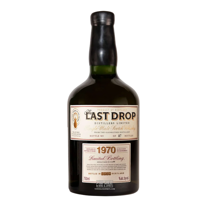 The Last Drop 1970 Glenrothes Single Malt Scotch Whisky