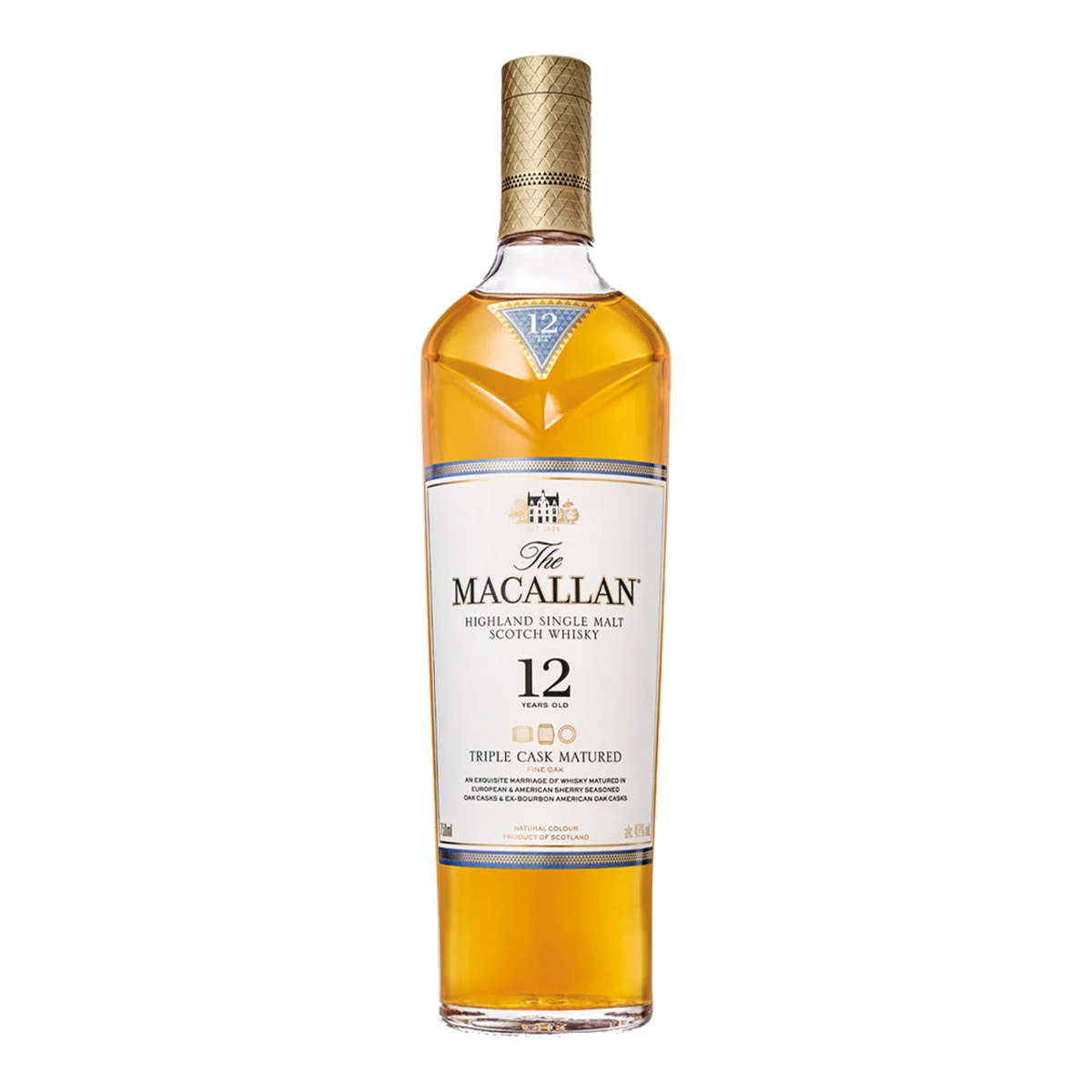 the macallan 12 year old triple cask matured highland single malt scotch whisky