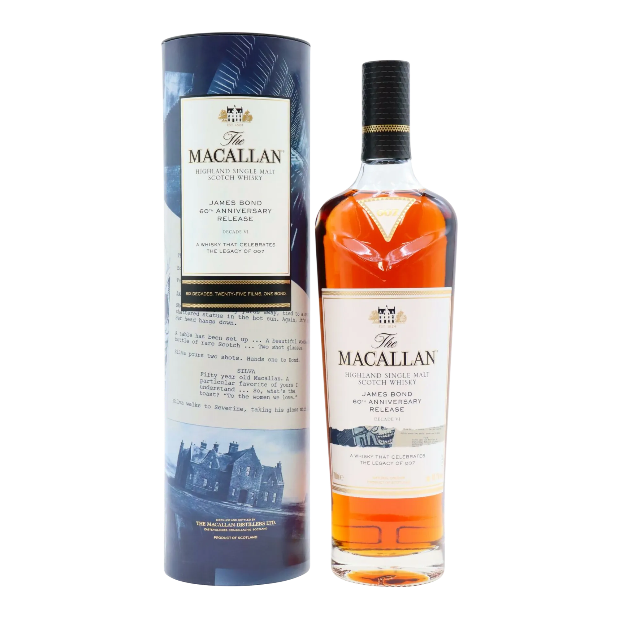 The Macallan James Bond 60th Anniversary Release Decade VI Single Malt Scotch Whisky