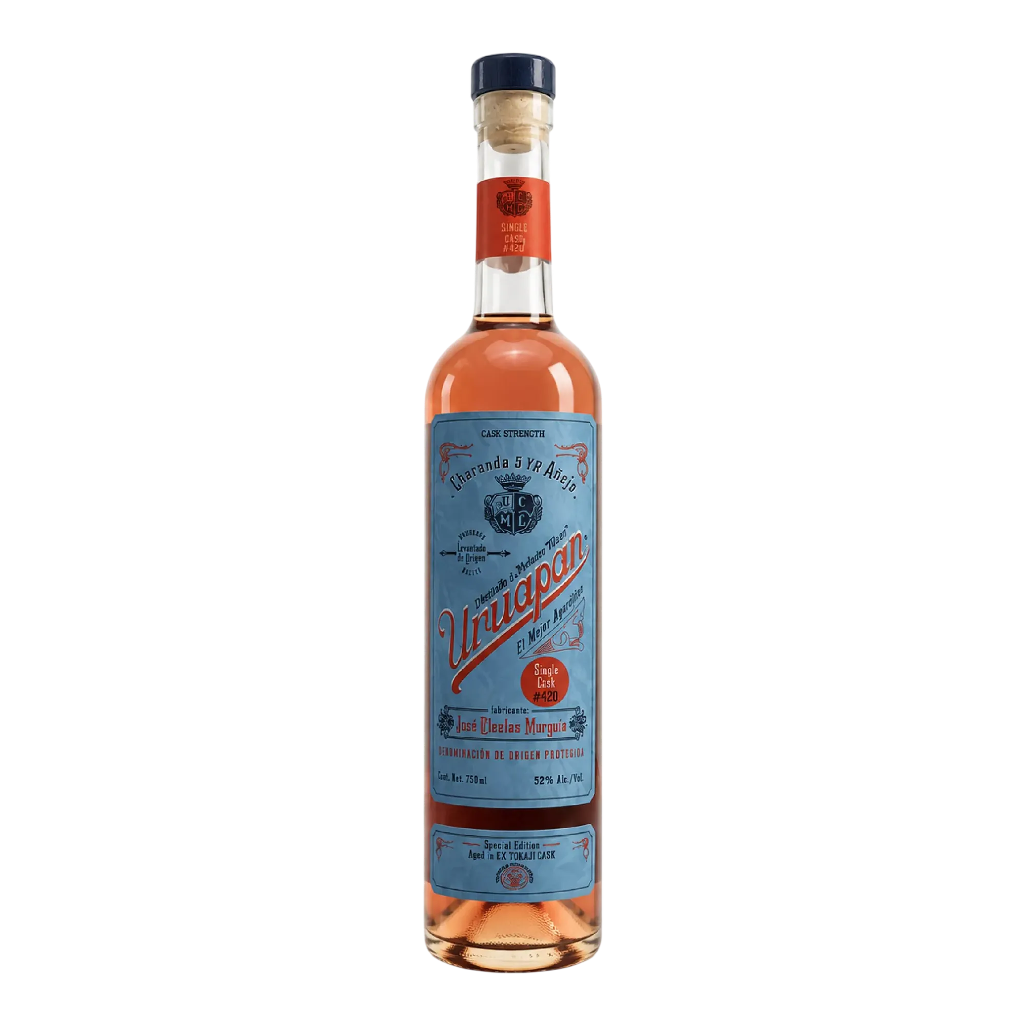 Uruapan Charanda Caña Criolla Añejo Ex-Cascahuín Tequila Cask Aged Rum