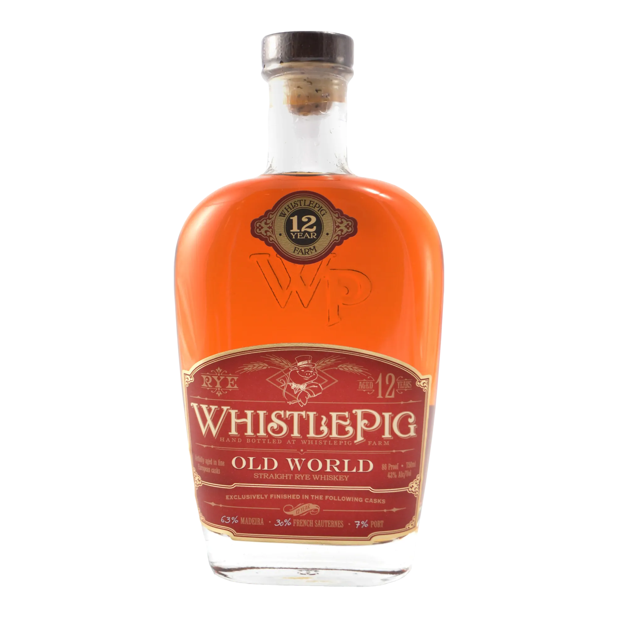WhistlePig 12 Year Old Old World Rye Whiskey