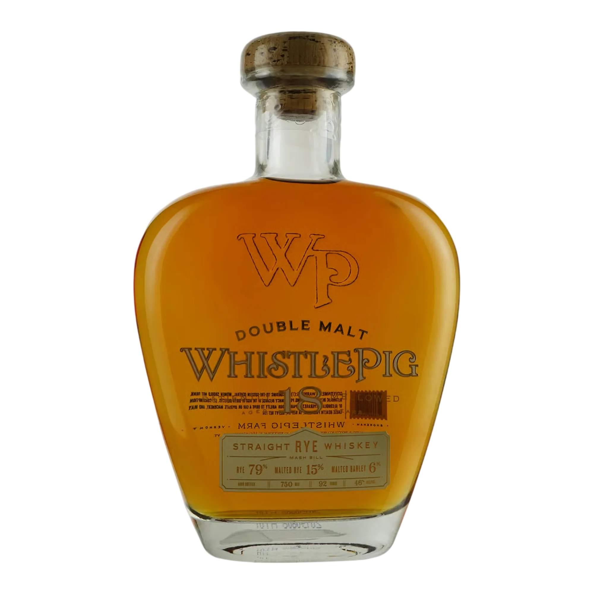 WhistlePig 18 Year Old Double Malt Straight Rye Whiskey