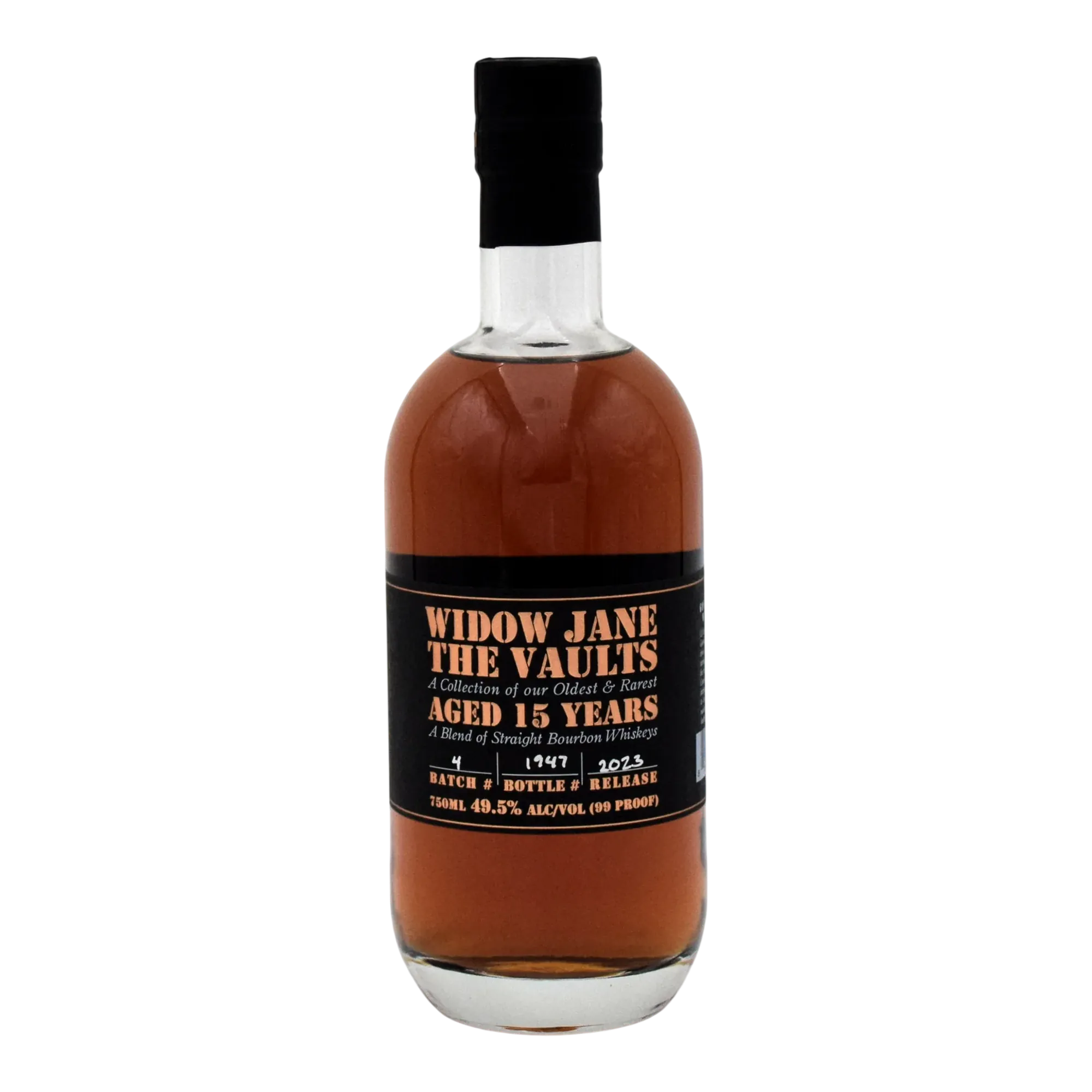Widow Jane The Vaults 15 Year Old Straight Bourbon Whiskey