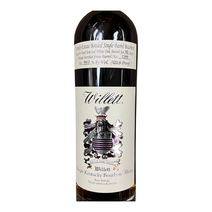 Willett Family Estate 10 Year Old Single Barrel Bourbon Whiskey