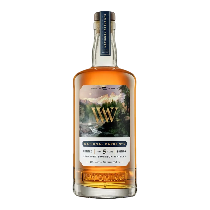 Wyoming Whiskey National Parks No. 5 Limited Edition 5 Year Old Straight Bourbon Whiskey 96 Proof